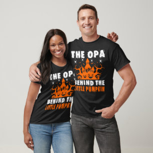 Opa Behind Little Pumpkin Halloween Gift T-Shirt