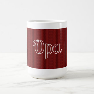 Opa Deep Red Coffee Mug