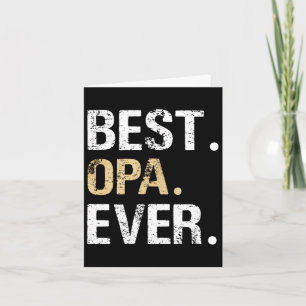 Opa Graphic Opa Gift From Granddaughter Grandson Card