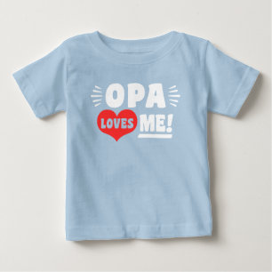Opa Loves Me Baby T-Shirt