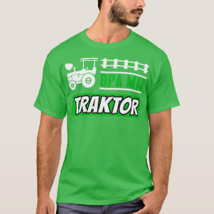 Opa mit Traktor lustiges Herren Landwirt Rentner T-Shirt
