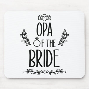 Opa Of The Bride Wedding Party Family  Mouse Mat