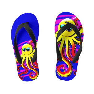 Opa the Octopus Designer Kid's Flip Flops
