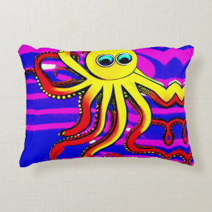 Opa the Octopus Designer Round Pillow