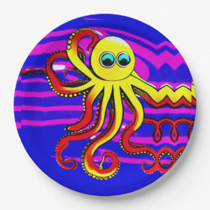 Opa the Octopus Napkins Paper Plate