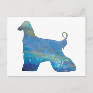 Opal Afghan Hound Postcard