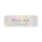 opal and faux gold foil veins name tag
