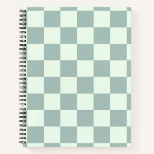 Opal and Honeydew Chequerboard Notebook