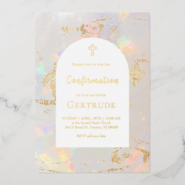 opal background Confirmation (Front)