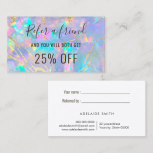 opal background referral card
