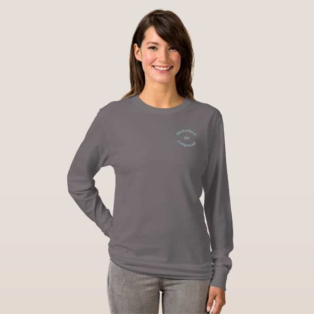 Opal Birthstone - October T-Shirt (Front Full)