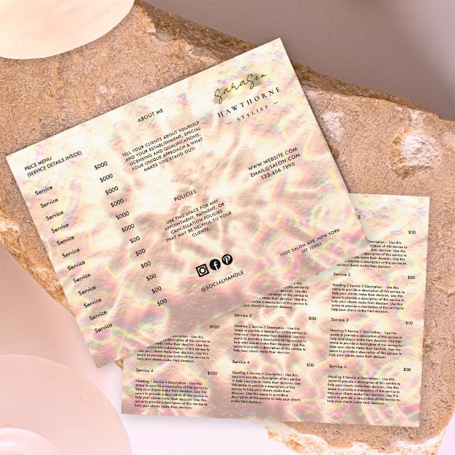 Opal Brochure Elegant Rose Gold Price List (Creator Uploaded)