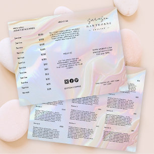 Opal Brochure Elegant Shell Holographic Price List