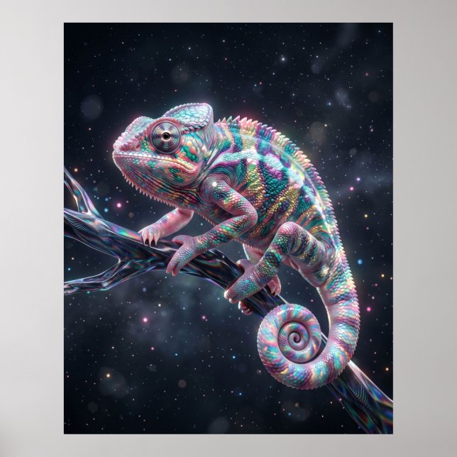 Opal Chameleon Holo Branch Poster (Front)