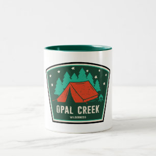 Opal Creek Wilderness Oregon Camping Two-Tone Coffee Mug