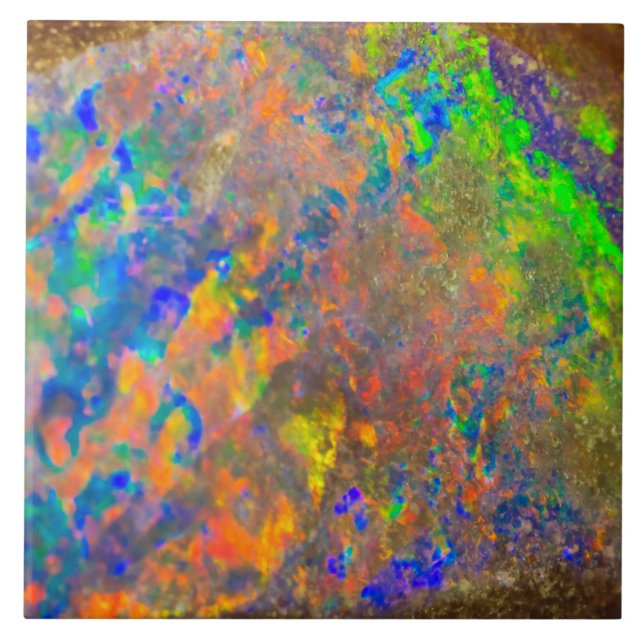 Opal Crystal Gemstone Tile (Front)