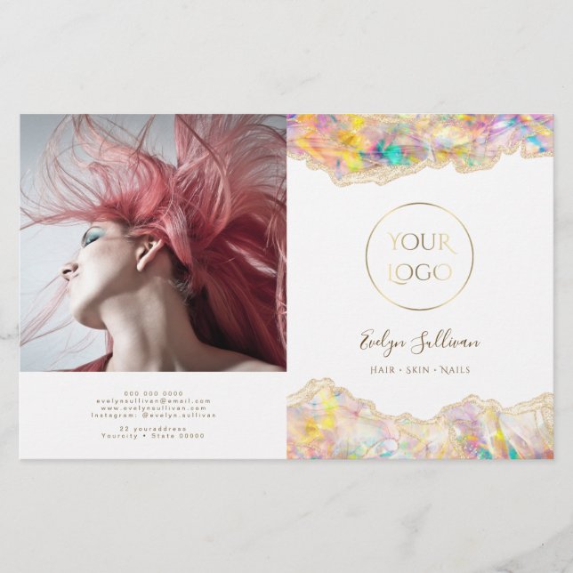 opal design bifold brochure (Front)