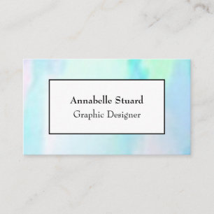 Opal elegant modern unique supplies business card