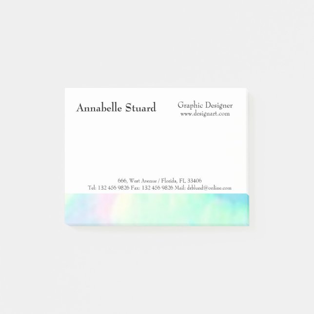 Opal elegant modern unique supplies notes (Front)