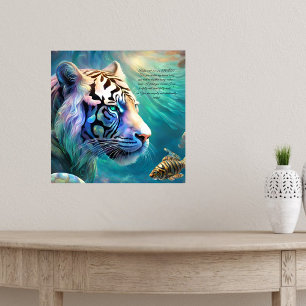 Opal Essence Tiger and Tiger Fish Customisable  Poster