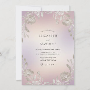 Opal Foliage Eucalyptus Wedding Invitation
