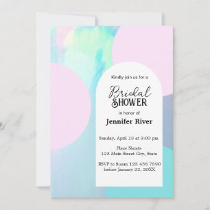 Opal Gemstone Beach Bridal Shower Invitation