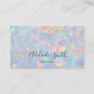 opal gemstone photo business card