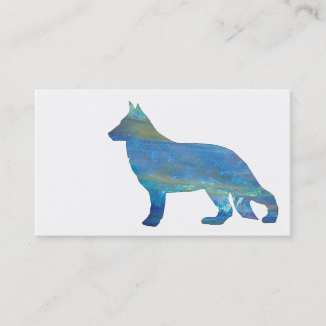 Opal German Shepherd Business Cards (Front)