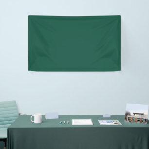 Opal Green Solid Color Banner