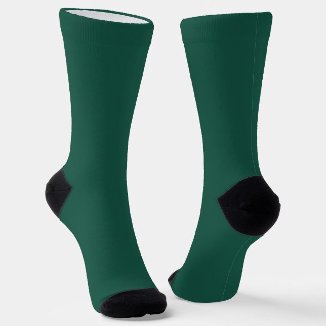 Opal Green Solid Colour Socks (Angled)