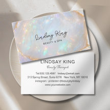 Opal Holographic Marble Salon