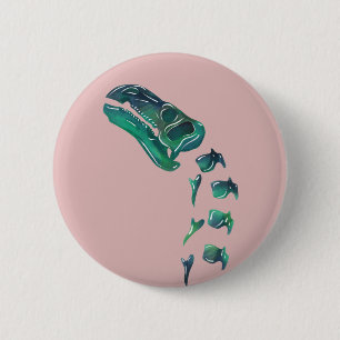 Opal Iguanodon Dinosaur 6 Cm Round Badge