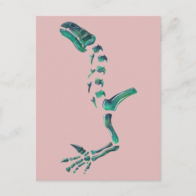 Opal Iguanodon Dinosaur Postcard (Front)