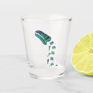 Opal Iguanodon Dinosaur Shot Glass