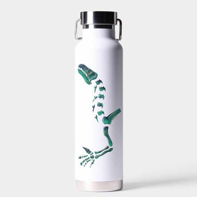 Opal Iguanodon Dinosaur Water Bottle (Front)