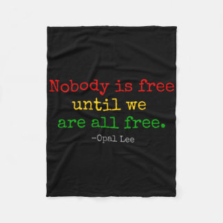 Opal Lee Juneteenth 1865 Black Independence Emanci Fleece Blanket