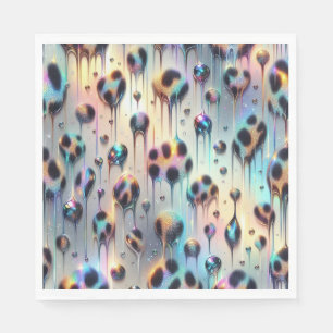 Opal Leopard Print Luxury Napkins