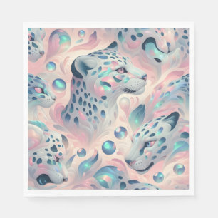 Opal Leopard Print Luxury Napkins