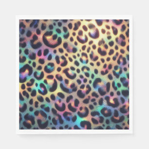 Opal Leopard Print Luxury Napkins