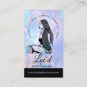 Opal Loctitian & Stylist Locs Beauty Salon Business Card