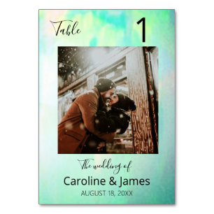 Opal Lovely Moments Photo Wedding Table Number