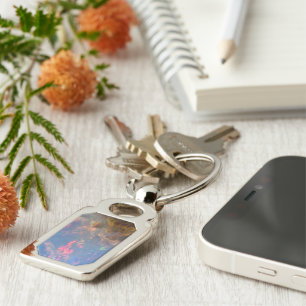 #Opal / Metal Keychain