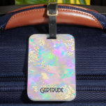 opal mineral photo  luggage tag<br><div class="desc">opal texture luggage tag</div>