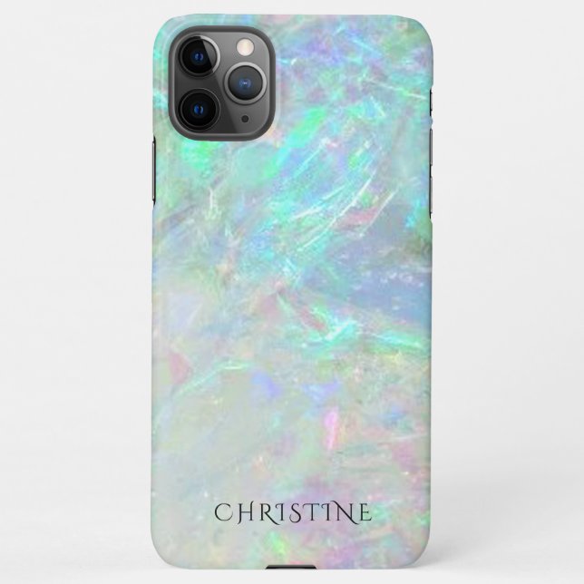 opal mineral stone photo iPhone case (Back)