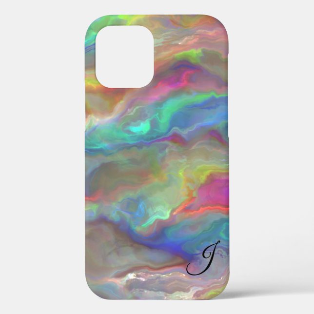 Opal Monogram Case-Mate iPhone Case (Back)