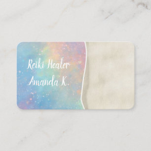 Opal pastel lightworker yoga Business Cards