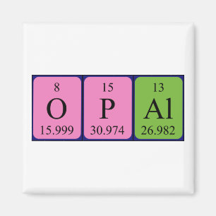 Opal periodic table name magnet
