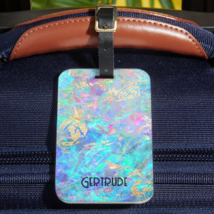 opal photo  luggage tag