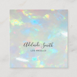 opal photo square business card
