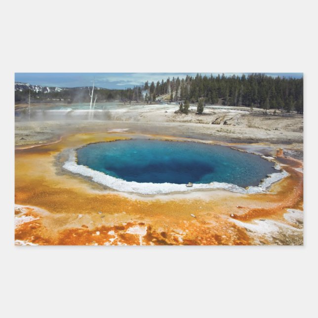 Opal Pool Rectangular Sticker (Front)